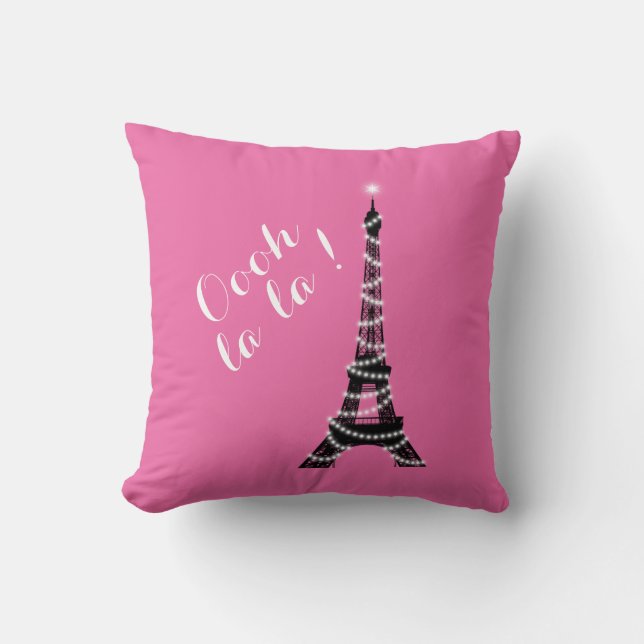 Oooh La Throw Kissen pink (Vorderseite)