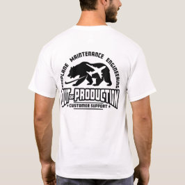 OoP - Zurück - Schwarz auf hellen Shirts