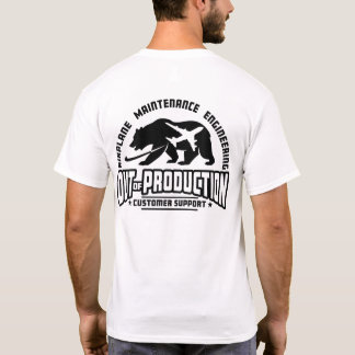 OoP - Zurück - Schwarz auf hellen Shirts