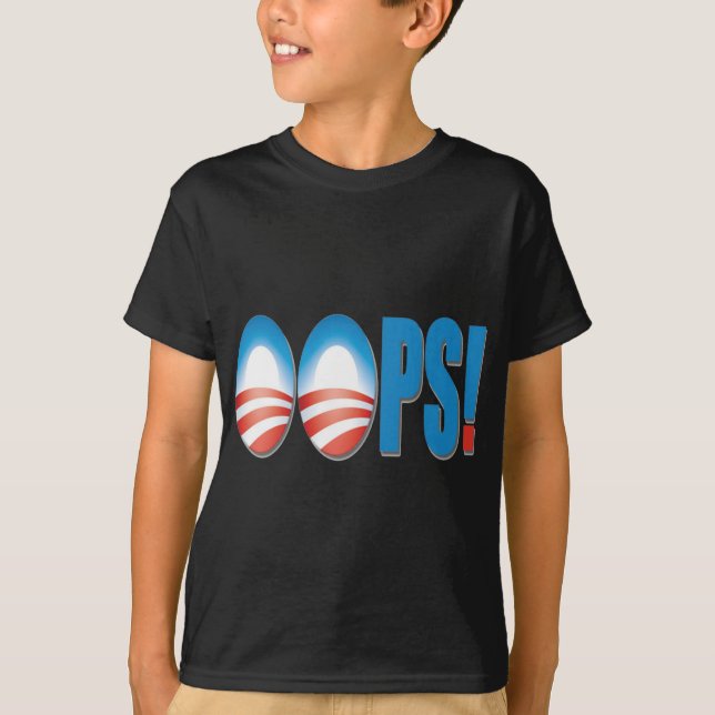 OOPS - AntiObama T-Shirt (Vorderseite)