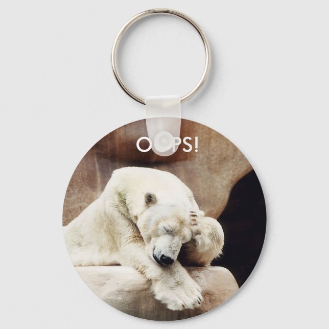 OOPS - Bären mit Verwirrung Schlüsselanhänger (Vorderseite)