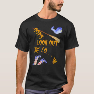 Oops gefallen Flying Hexe Halloween T-Shirt