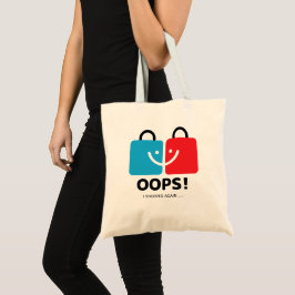 "Oops, I Shopped Again" Funny Modern Tragetasche