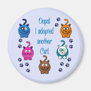 Oops!  Ich adoptierte eine andere Katze! Magnet