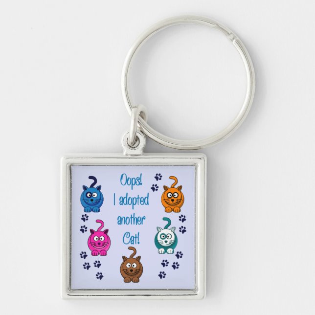 Oops!  Ich adoptierte eine andere Katze! Schlüsselanhänger (Vorne)