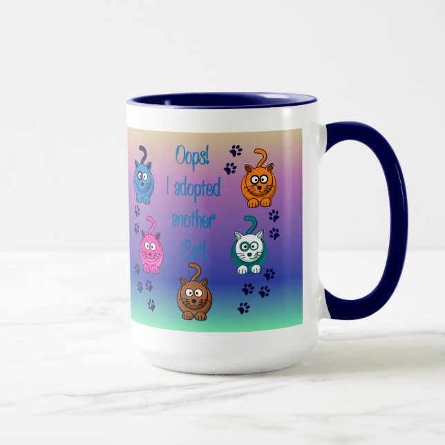 Oops! Ich adoptierte eine andere Katze! Tasse (Rechts)