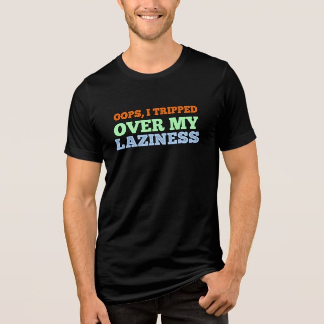 Oops, ich bin über mein .Funny Entschuldigung Zita Tri-Blend Shirt (Vorderseite)