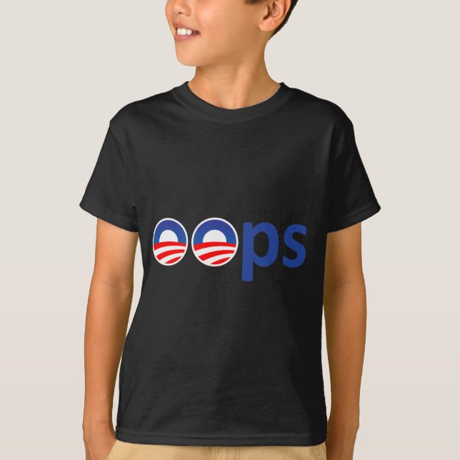 Oops! Obama T-Shirt (Vorderseite)