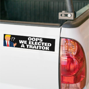 Oops wir wählten einen Verräter Anti Trump Autoaufkleber