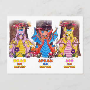 Oopsies niedlicher Babydrache Postkarte