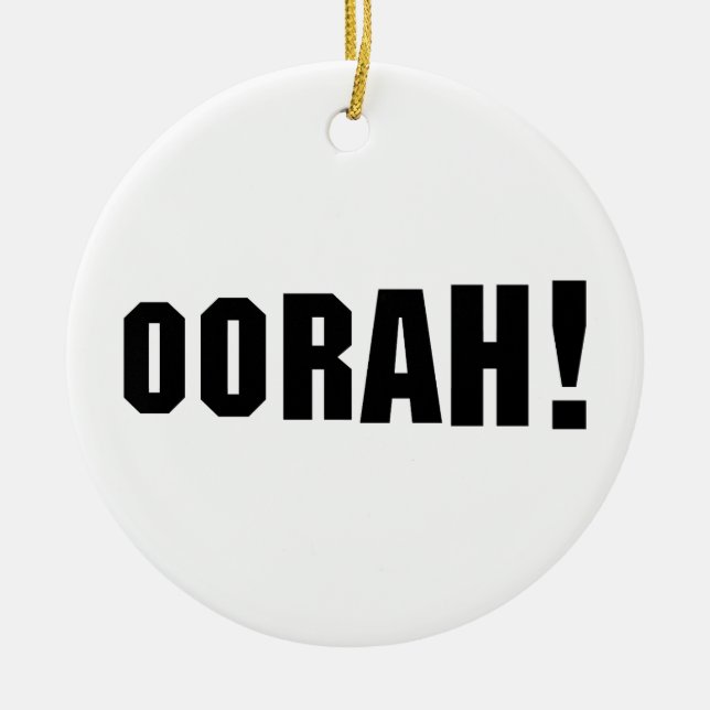 OORAH! KERAMIK ORNAMENT (Vorne)