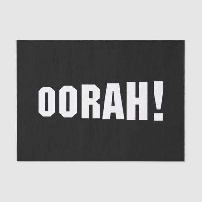 OORAH! SEIDENPAPIER (Vorderseite)