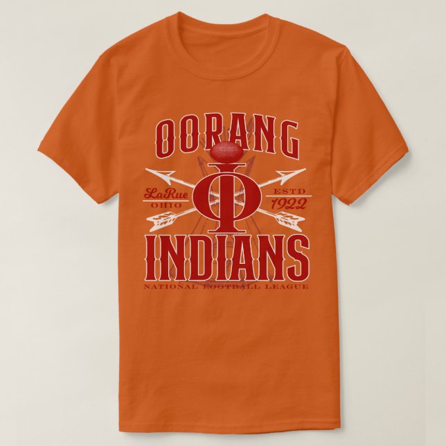 Oorang Amerikanischen Ureinwohners Football T-Shirt (Design vorne)