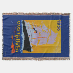 Oostende Dover Vintage PosterEuropa Decke
