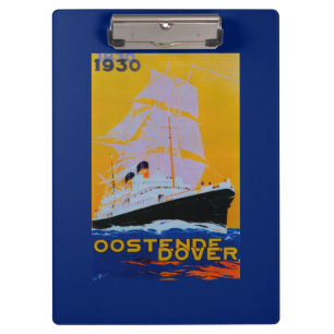Oostende Dover Vintages PosterEurope Klemmbrett