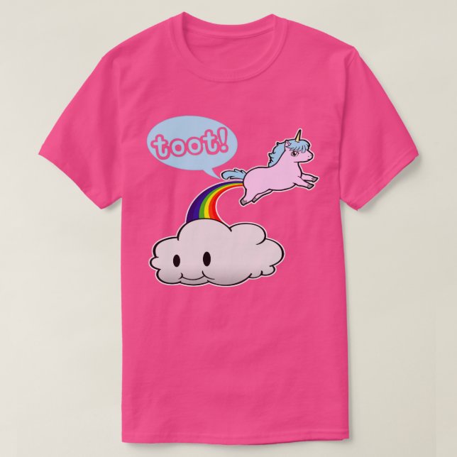 Oot Unicorn-Furz T-Shirt (Design vorne)