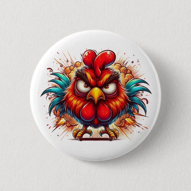 Oots the Radiant Rooster Button (Vorderseite)