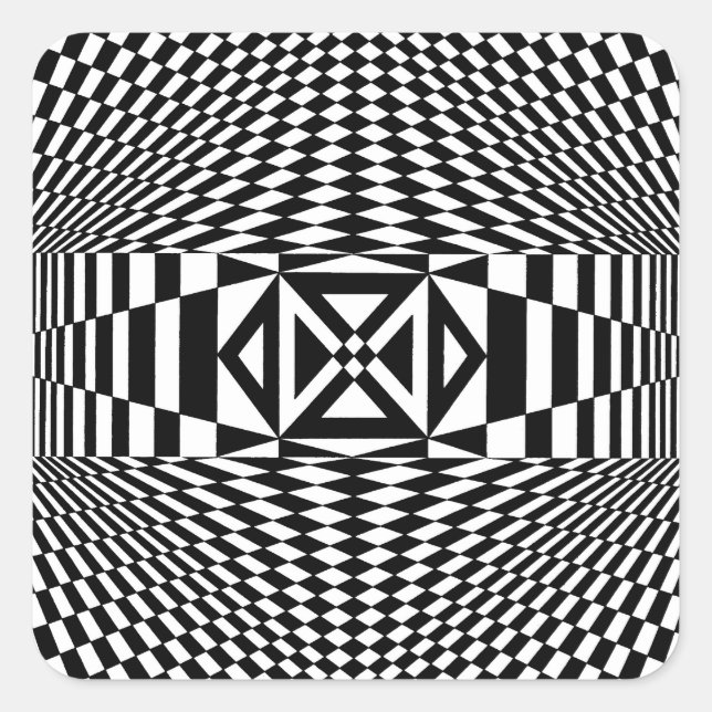 OP - Art #12 in Emporio Moffa Quadratischer Aufkleber (Vorderseite)