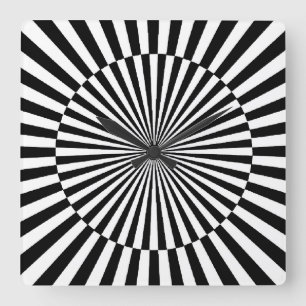 OP - Art #3 in Emporio Moffa Quadratische Wanduhr