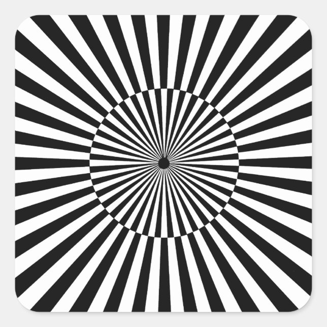 OP - Art #3 in Emporio Moffa Quadratischer Aufkleber (Vorderseite)