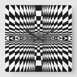OP - Art #7 in Emporio Moffa Quadratische Wanduhr