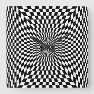 OP - Art #8 in Emporio Moffa Quadratische Wanduhr