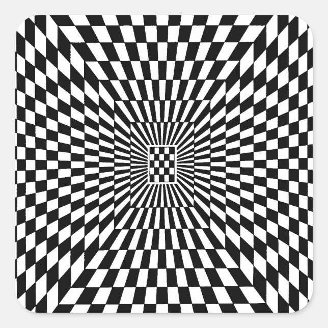 OP - Art #8 in Emporio Moffa Quadratischer Aufkleber (Vorderseite)