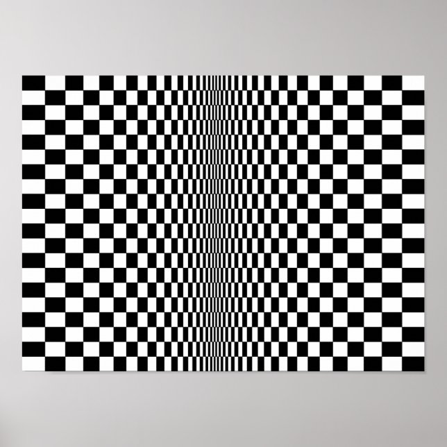 Op Art Algorithmus Poster (Vorne)