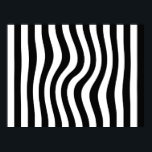 Op Art Black and White Twisted Stripes Poster<br><div class="desc">Einfaches und schönes Beispiel für Op Art Gesetze</div>