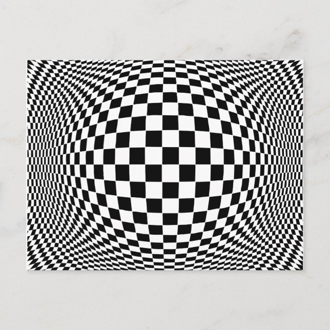 Op Art Postkarte (Vorderseite)