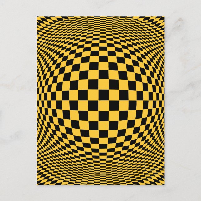 Op Art Postkarte (Vorderseite)