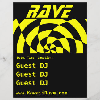 Op Art Rave Custom Flyer