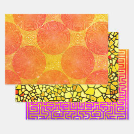 Op Art Sampler Geschenkpapier Set