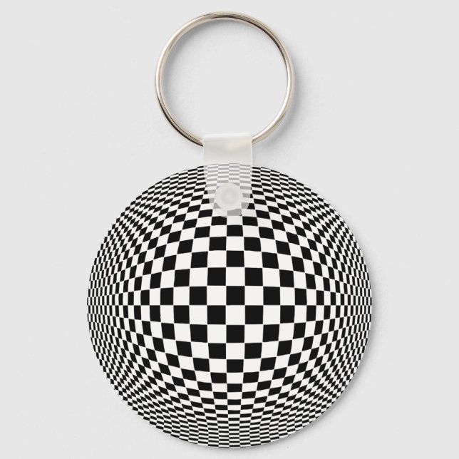 Op Art Schlüsselanhänger (Vorderseite)