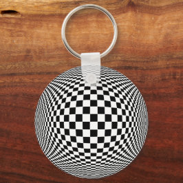 Op Art Schlüsselanhänger