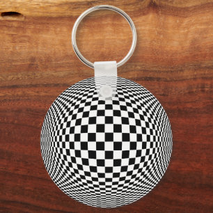 Op Art Schlüsselanhänger
