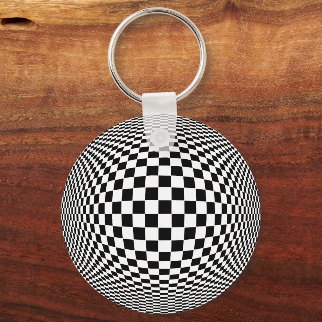 Op Art Schlüsselanhänger (Vorderseite)