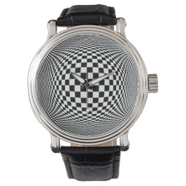 Op Art Time Bender Armbanduhr