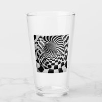 Op Art Tunnel Glas Tumbler