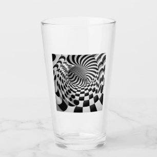 Op Art Tunnel Glas Tumbler
