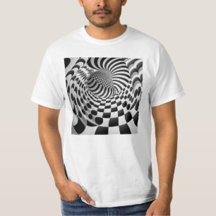 Op Art Tunnel Männerwert-T - Shirt