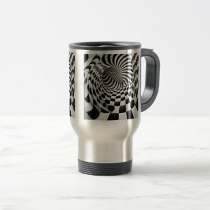 Op Art Tunnel Reise-/Pendler-Tasse, 0,44 l  Reisebecher