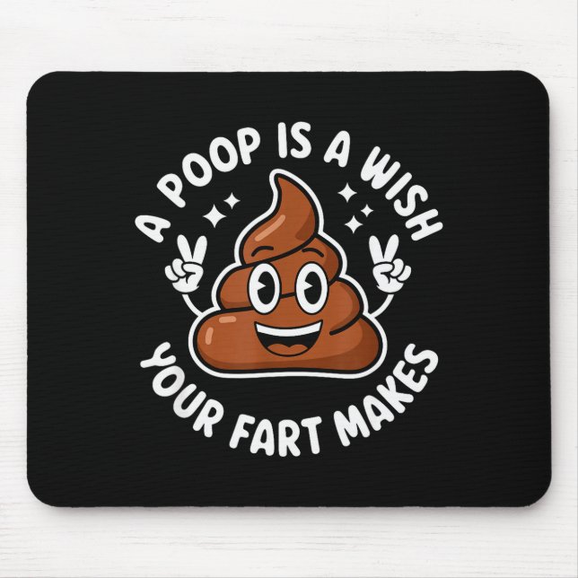 Op Emoticon A Op Is A Wish Your Fart Makes Gag Bir Mousepad (Vorne)