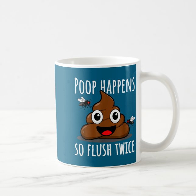 Op Happens So Fluwice Funny Toilet Humor  Kaffeetasse (Rechts)