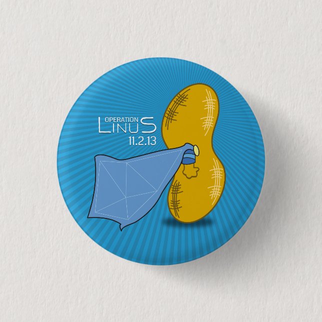OP: Linus Knopf Button (Vorderseite)
