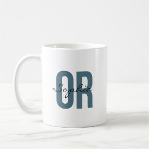 OP-Pflegekraft Personalisierter Name Fettgedruckte Kaffeetasse