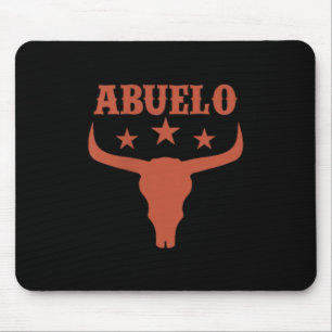 Opa 1. Geburtstag Cowboy Western Rodeo Totenkopf Mousepad