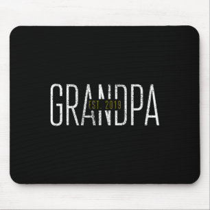Opa 2019 Großvater Gift T-Shirt Est Mousepad