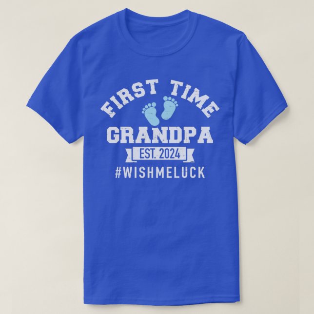 Opa 2024 wünscht mir zum ersten Mal Glück T-Shirt (Design vorne)
