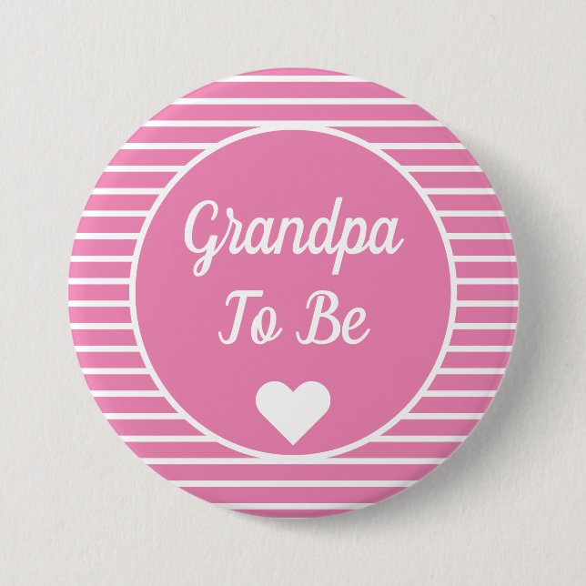 Opa als Baby-Duschknopf Button (Vorderseite)